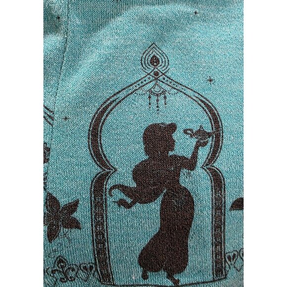Disney Womens Teal Jasmine Cardigan Sweater Medium Polyester/Spandex - Picture 6 of 12